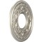 Ekena Millwork Baltimore PVC Medallion (Canopies up to 4 1/4"), 10"OD x 3 1/2"ID x 3/4"P, Bright Coat Aluminum CMP10BABAL - alternate 2